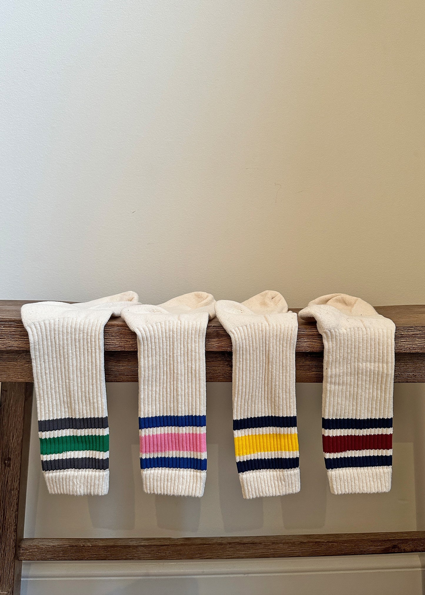 Retro Socks in Blue/Pink