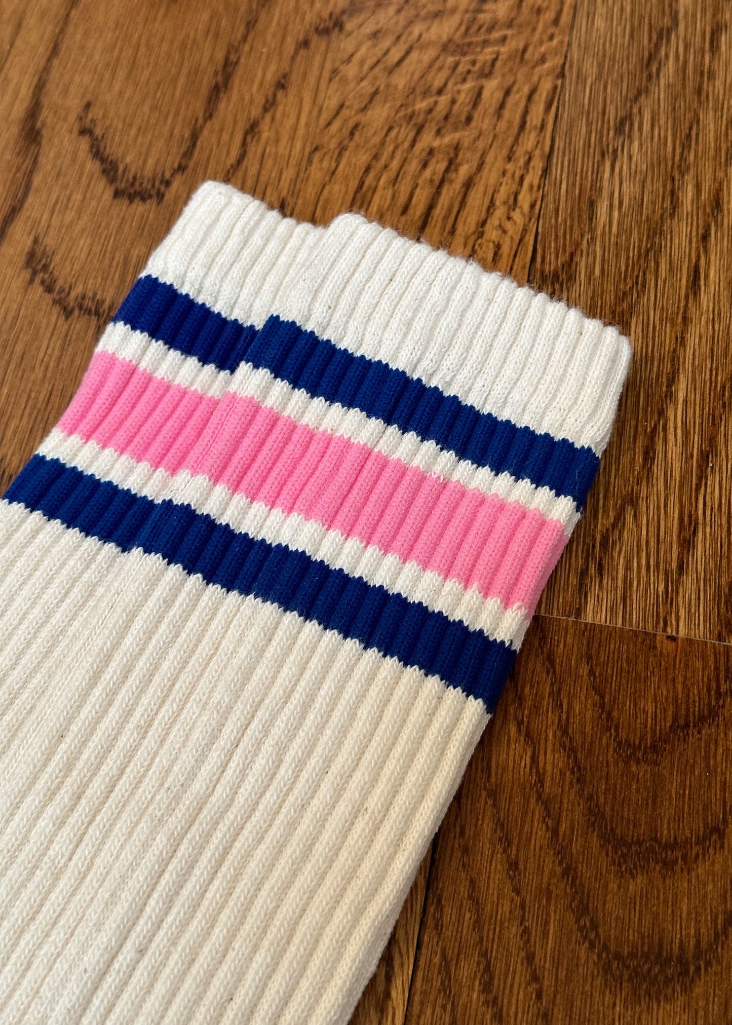 Retro Socks in Blue/Pink